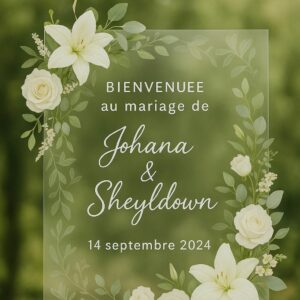 Panneau de bienvenue